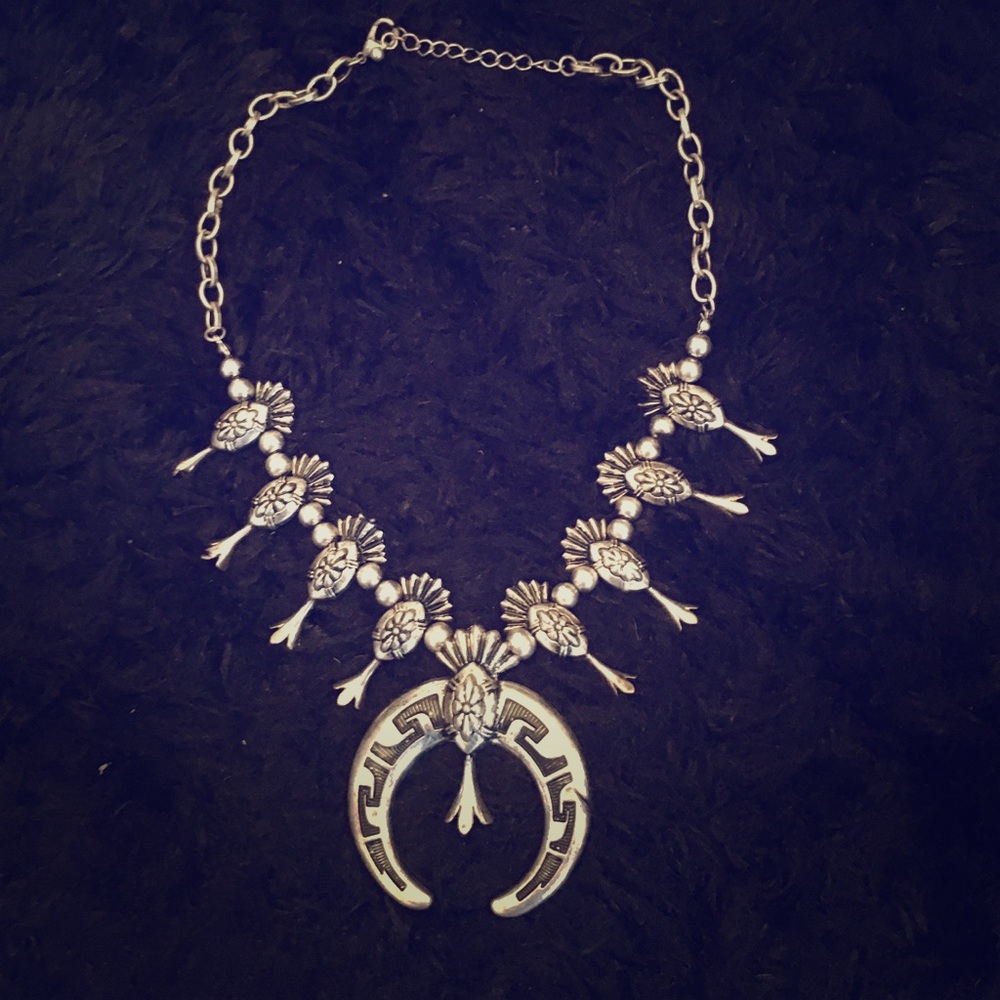 Western Squash Blossom Necklace